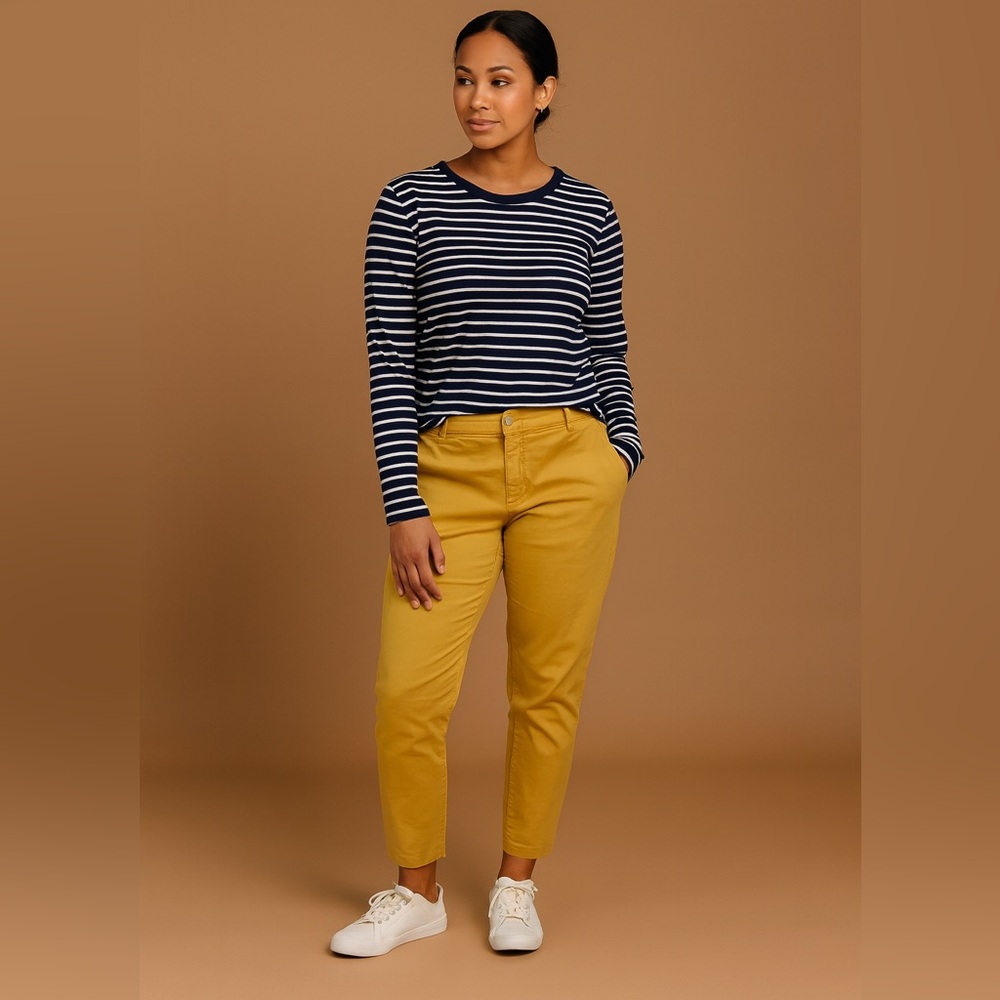 Old Navy Pixie Chino Pants Sunflower Gold Mustard Yellow – Women’s Size 12